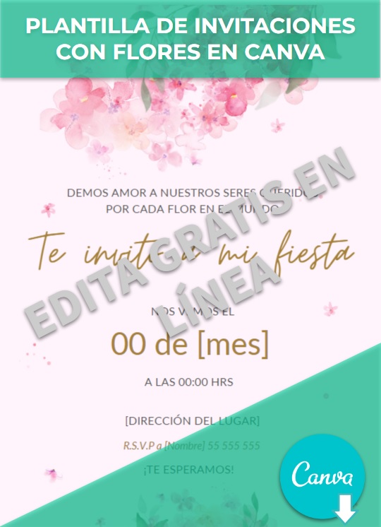 Invitaciones Con Flores Powerpoint Canva Ejemplos Y Plantillas Sexiz Pix 7372