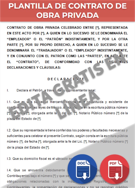 imagen de Contrato de obra privada PDF