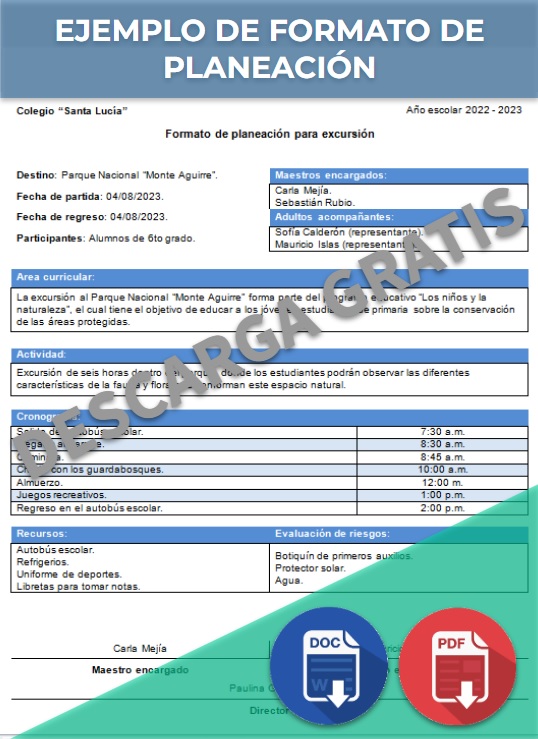 Formato De Planeación Ejemplos Plantillas Word Excel Canva 3027