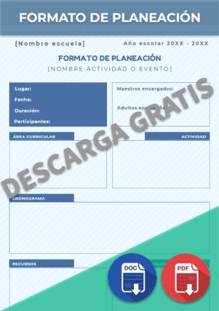 Formato de planeación