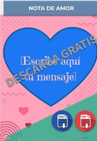 Nota de Amor Nota de Amor